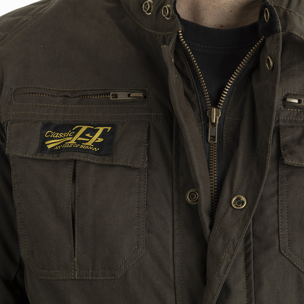 RST CLASSIC IOM TT WAX 3/4 III TEXTILE JACKET [GREEN] 44 L - Image 2