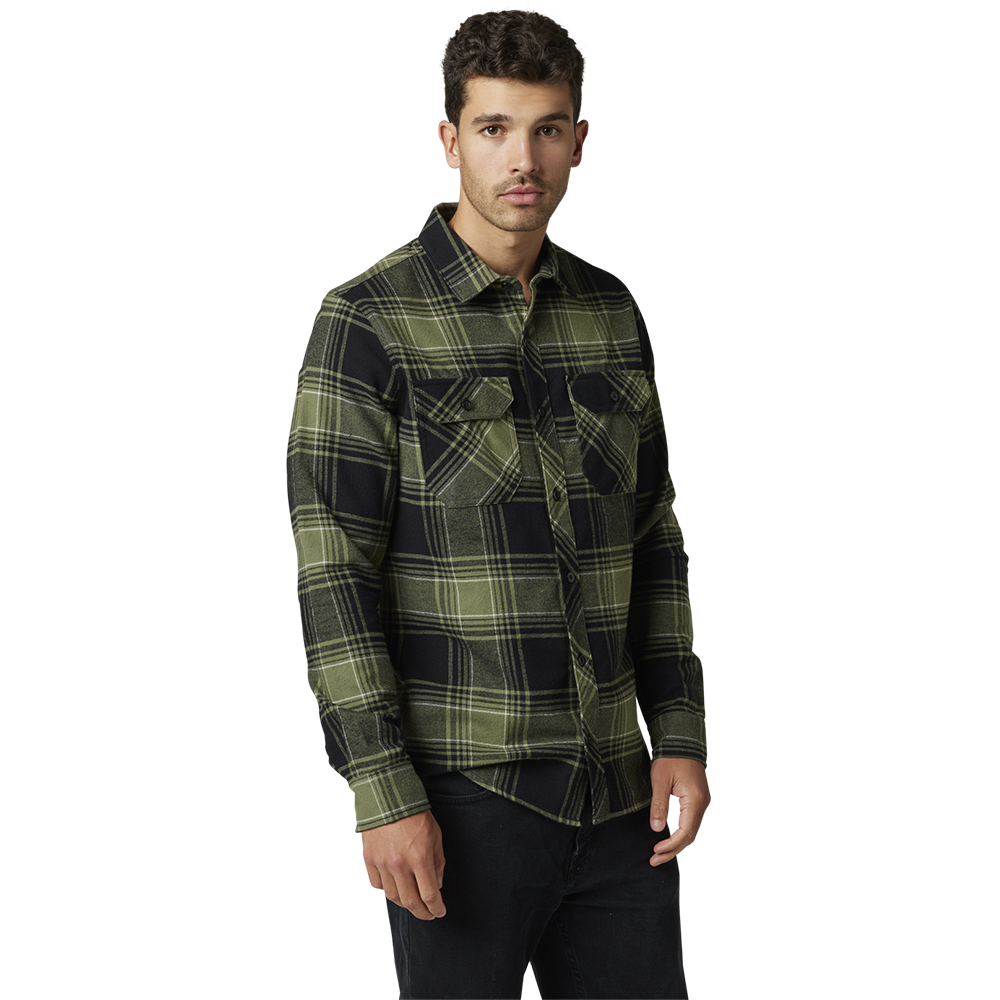 Fox Traildust 2.0 Flannel Shirt Army - Image 2