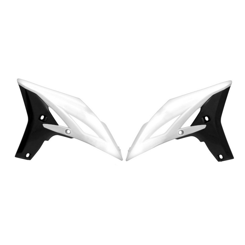 RADIATOR SHROUDS RTECH YZ250F 10-13 WR450F 12-15 WHITE BLACK - Image 1