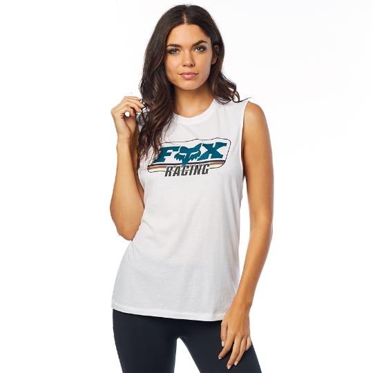 Tank Top Fox Retro Muscle White - Image 1