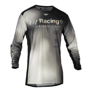 FLY Racing Lite S.E. Legacy Motocross Jersey Light Grey / Black - Image 1
