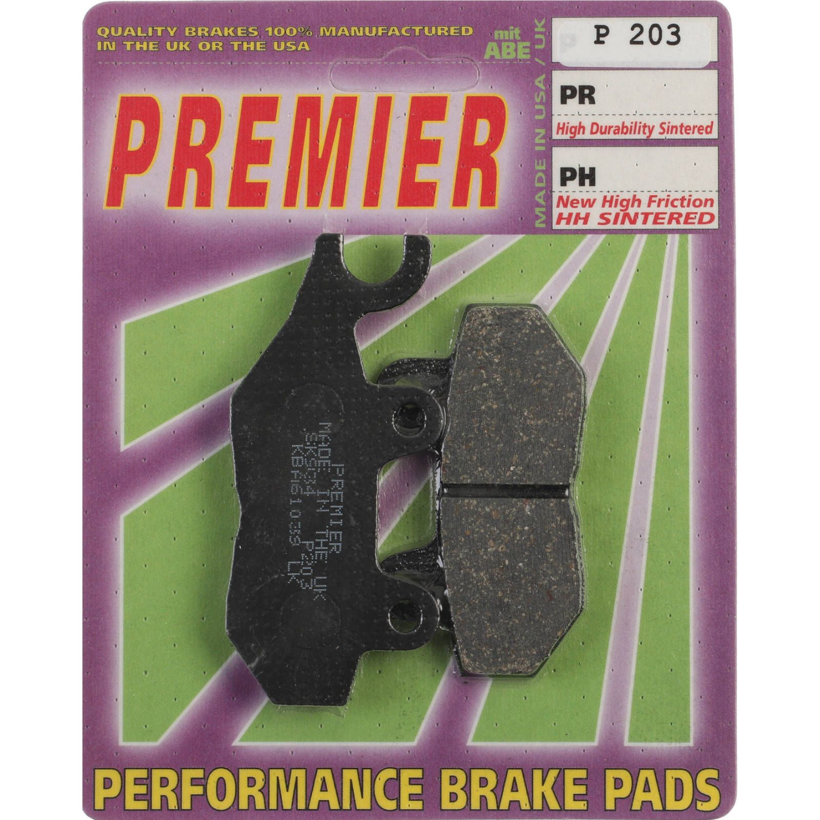 PREMIER BRAKE PADS P203 - TRI - Image 1