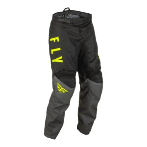 Fly F-16 Motocross Pants Youth Grey/ Black/ Hi-Vis - Image 1