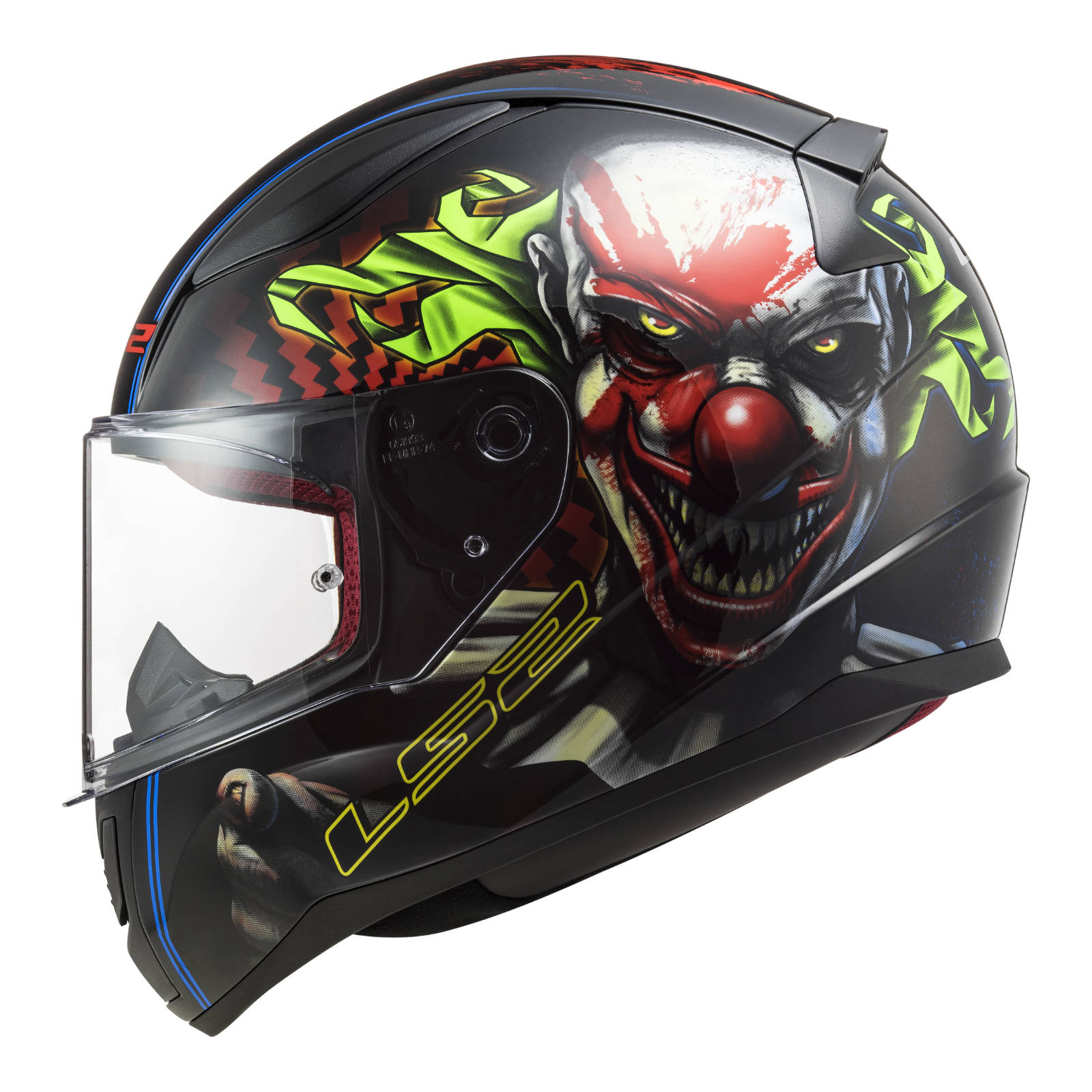 LS2 FF353 Rapid Happy Road Helmet Black / Red - Image 4