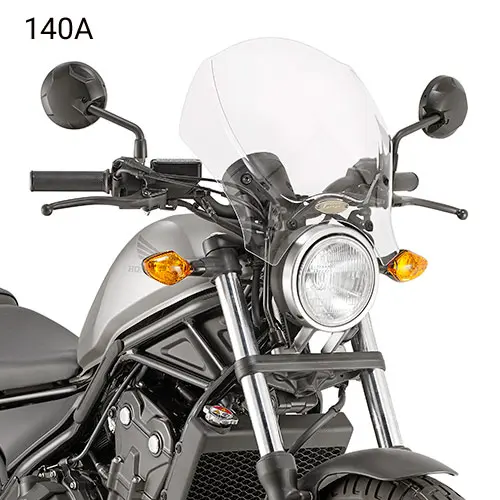 UNIVERSAL HEADLAMP BLACK FAIRING WITH SMOKED SCREEN (NEEDS KIT)