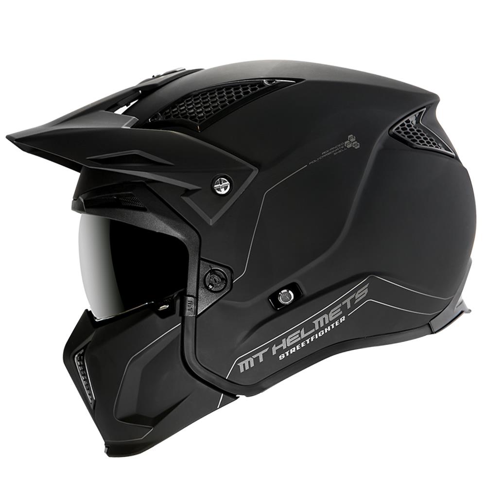 MT Streetfighter SV Open Face Helmet Matte Black - Image 6