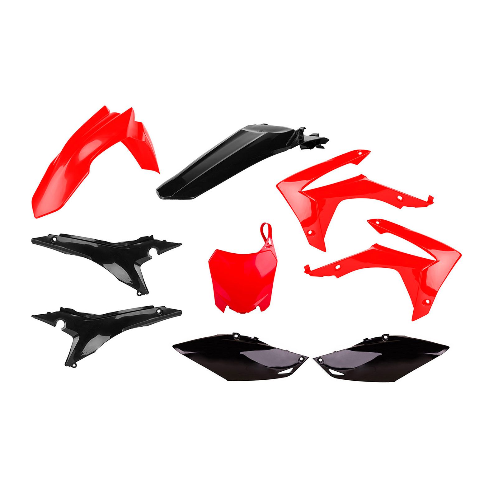 POLISPORT MX KIT HON CRF250R 14-17 CRF450R 13-16 RED/BLK - Image 1