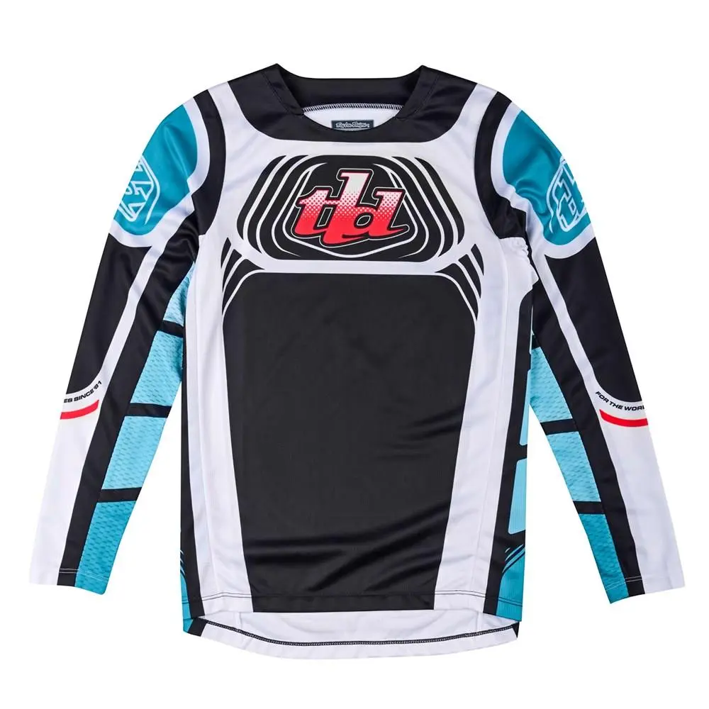 Troy Lee Designs GP Pro Wavez Motocross Jersey Youth Phantom / Turquoise