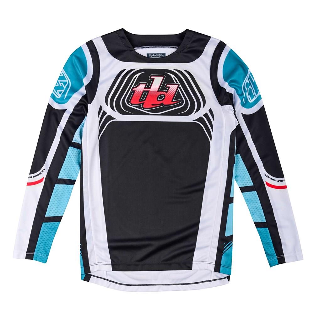 Troy Lee Designs GP Pro Wavez Motocross Jersey Youth Phantom / Turquoise - Image 1