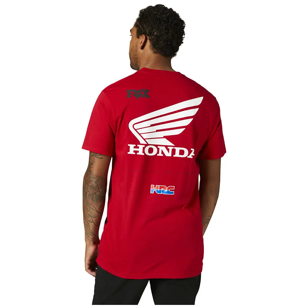 Fox Honda Wing Premium Tee Flame Red