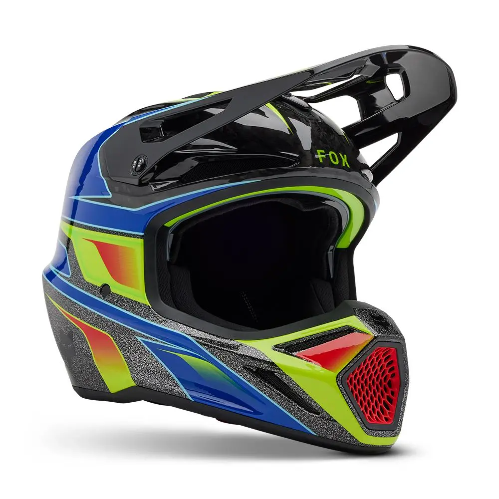 Fox V3 RS Acric Motocross Helmet Multi