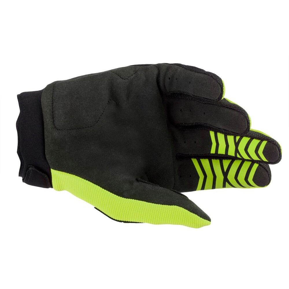Alpinestars Full Bore Motocross Gloves Youth Yellow Fluoro/Black - Image 2