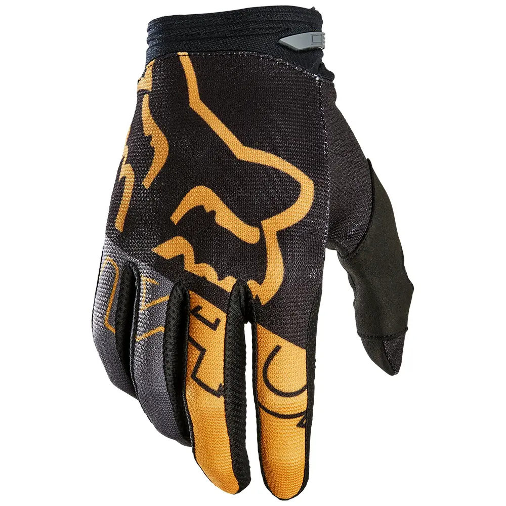 Fox 180 Skew Black/Gold Motocross Gloves