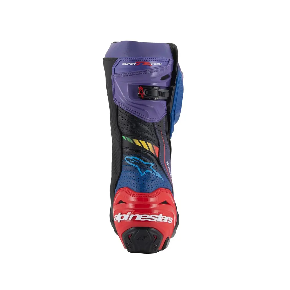 Alpinestars Supertech R Vented Limited Edition Martinator Road Boots Blue/Purple/Red/Black