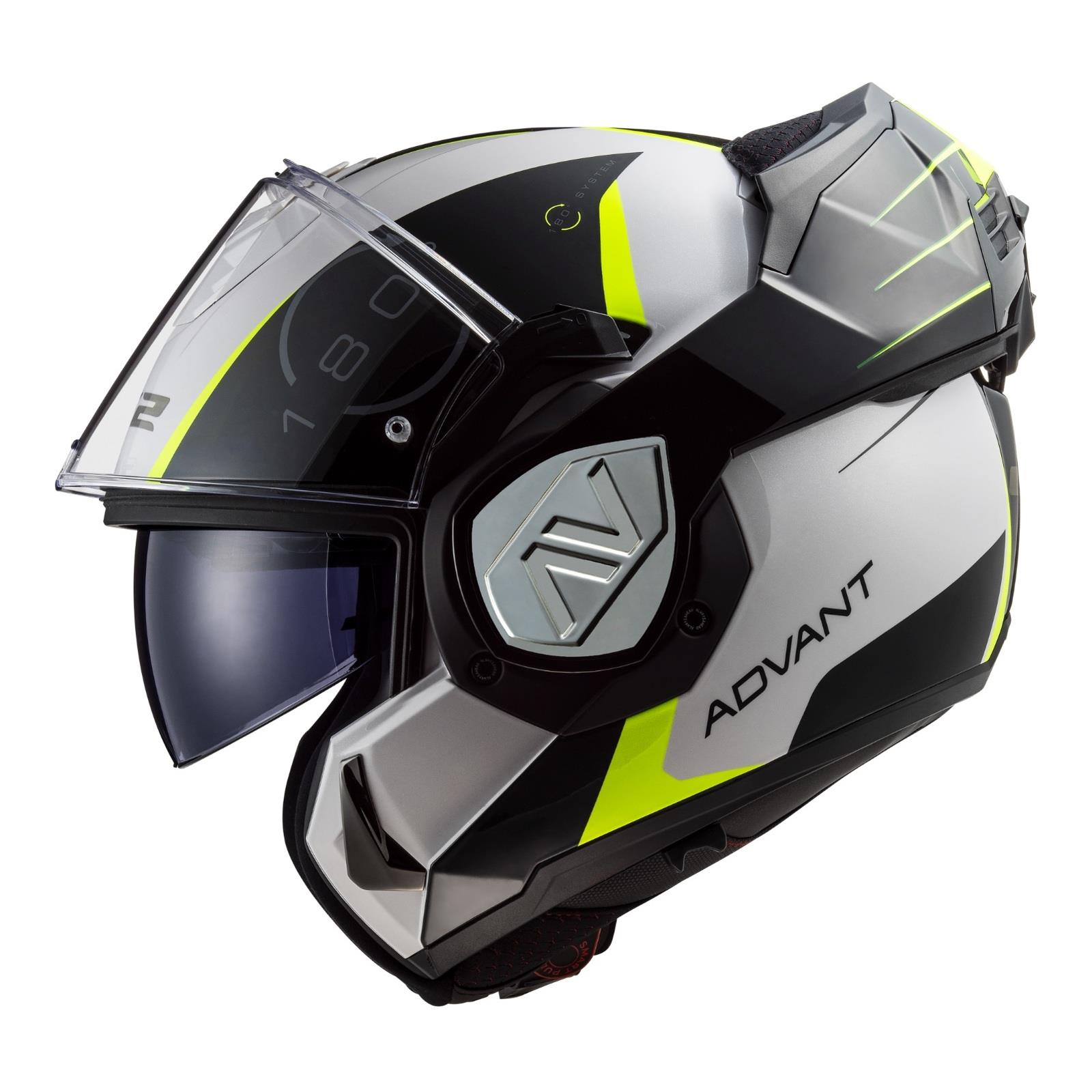 LS2 FF906 Advant Codex Flip Front Helmet White / Black - Image 4