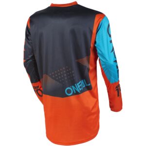 O'Neal Element Factor Grey/Orange/Blue Motocross Jersey - Image 2