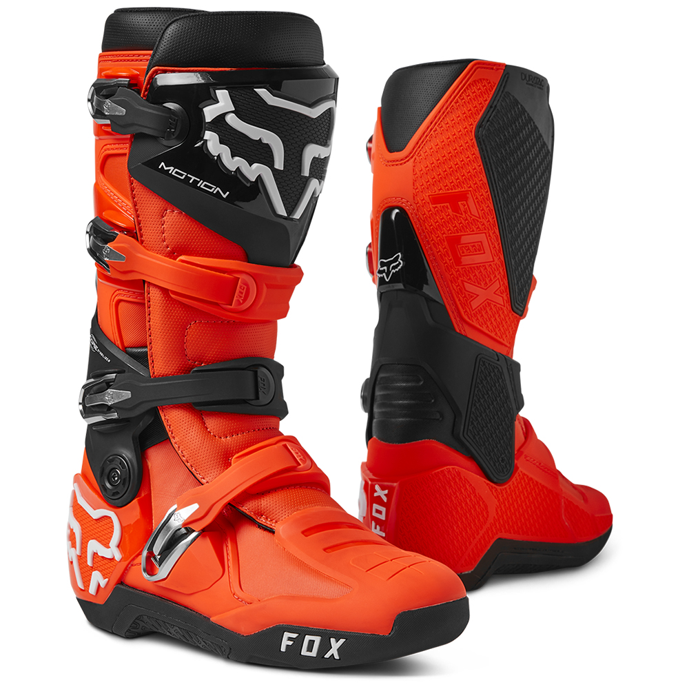 Fox Motion Motocross Boots Flo Orange - Image 1