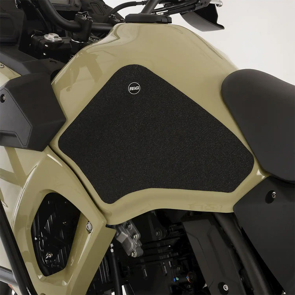R&G Tank Traction Grips for Kawasaki KLR 650 22- Black - Image 1