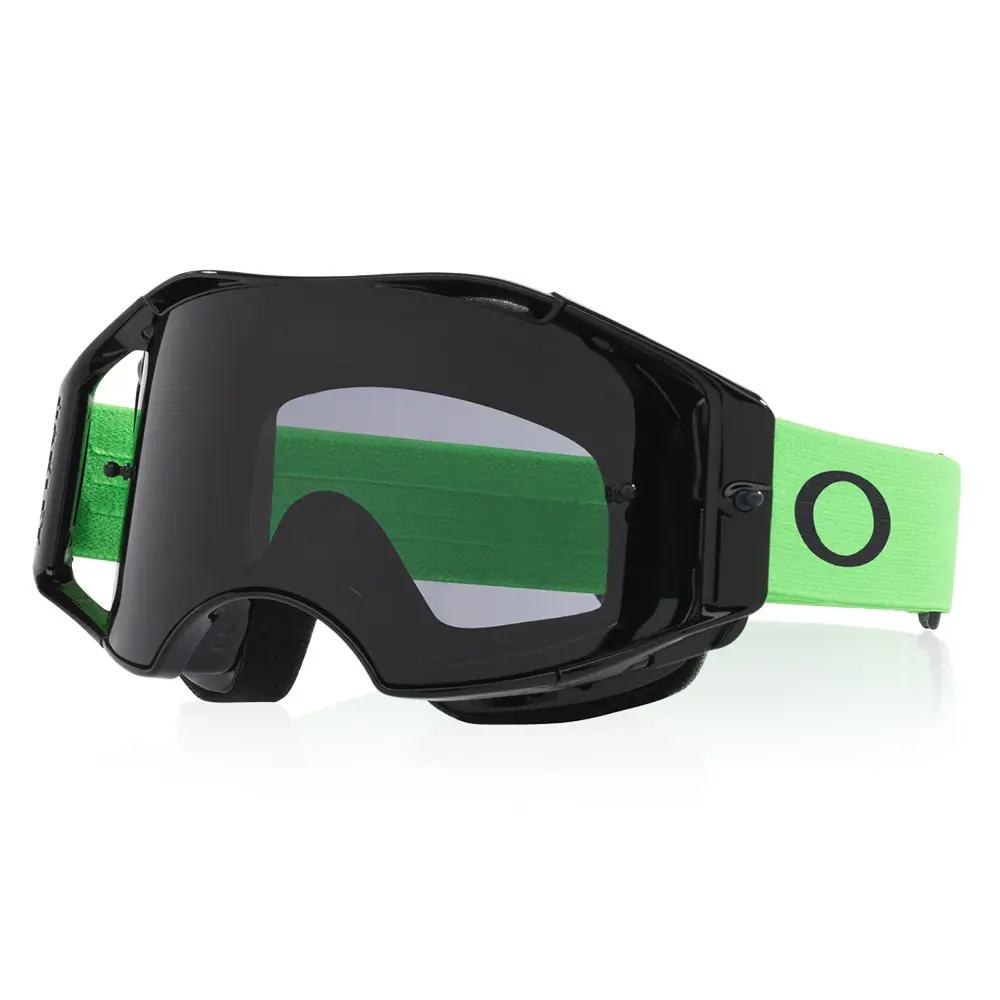 Oakley Airbrake Lite Motocross Goggle Moto Green w/ Dark Grey Lens
