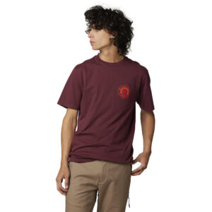 Fox Mysticks Tee Dark Maroon - Image 2