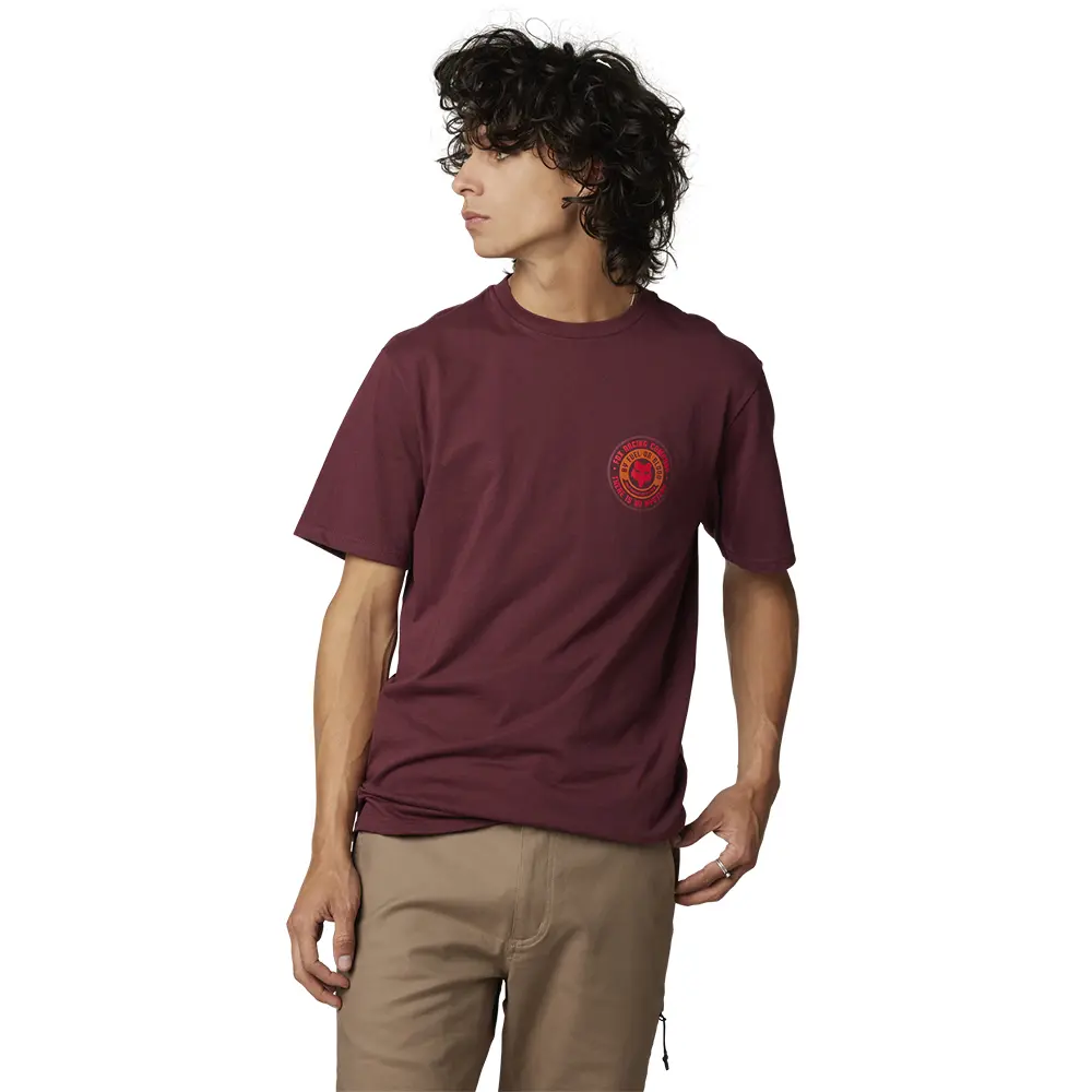 Fox Mysticks Tee Dark Maroon