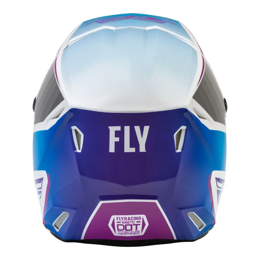 Fly Kinetic Drift Pink/White/Blue Motocross Helmet