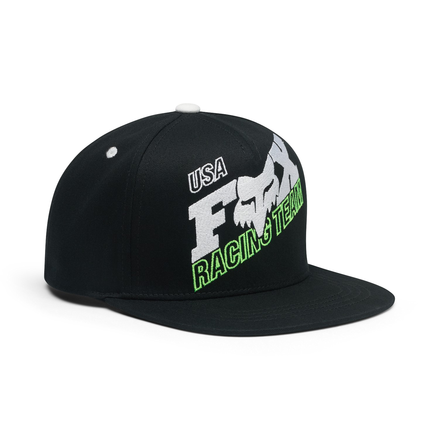 Fox Coldpress Snapback Hat Youth Black - Image 1