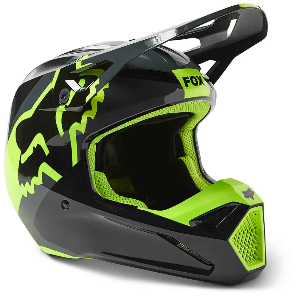 Fox V1 XPOZR MIPS ECE Motocross Helmet Youth Black/Grey