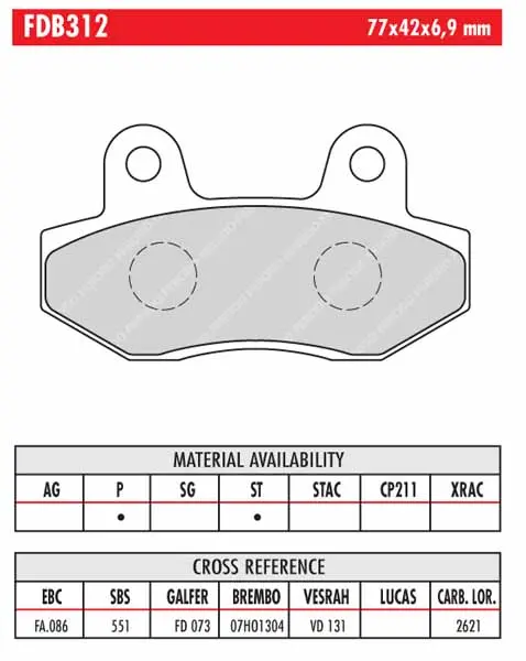 FERODO BRAKE BPADS