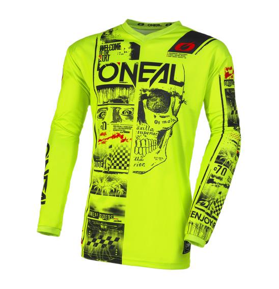 Oneal Element Attack Jersey Youth Neon-Yellow/Black - Image 1