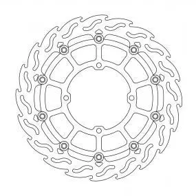 FRONT BRAKE DISC ONLY MOTO MASTER FLAME OVERSIZED