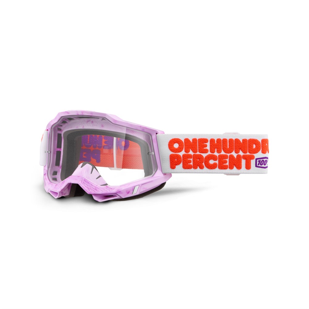 100% Accuri 2 Motocross Goggles Hundreds - Clear Lens - Image 1
