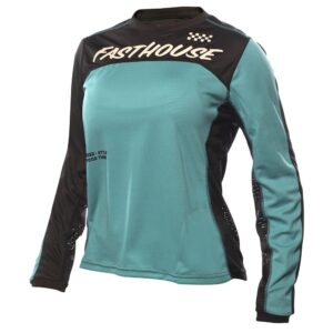 Fasthouse Classic Mercury Long Sleeved Jersey Ladies Black/Teal - Image 1