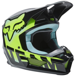 Fox V1 Trice Youth Teal Motocross Helmet - Image 1