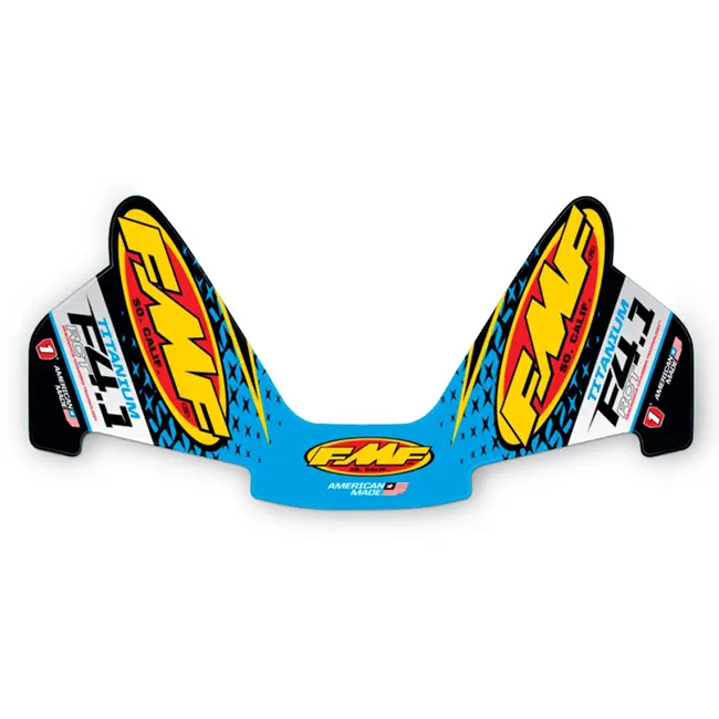 4.1 RCT Muffler Sticker Set FMF Titanium Blue []