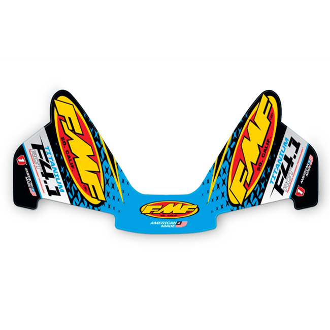 4.1 RCT Muffler Sticker Set FMF Titanium Blue [] - Image 1