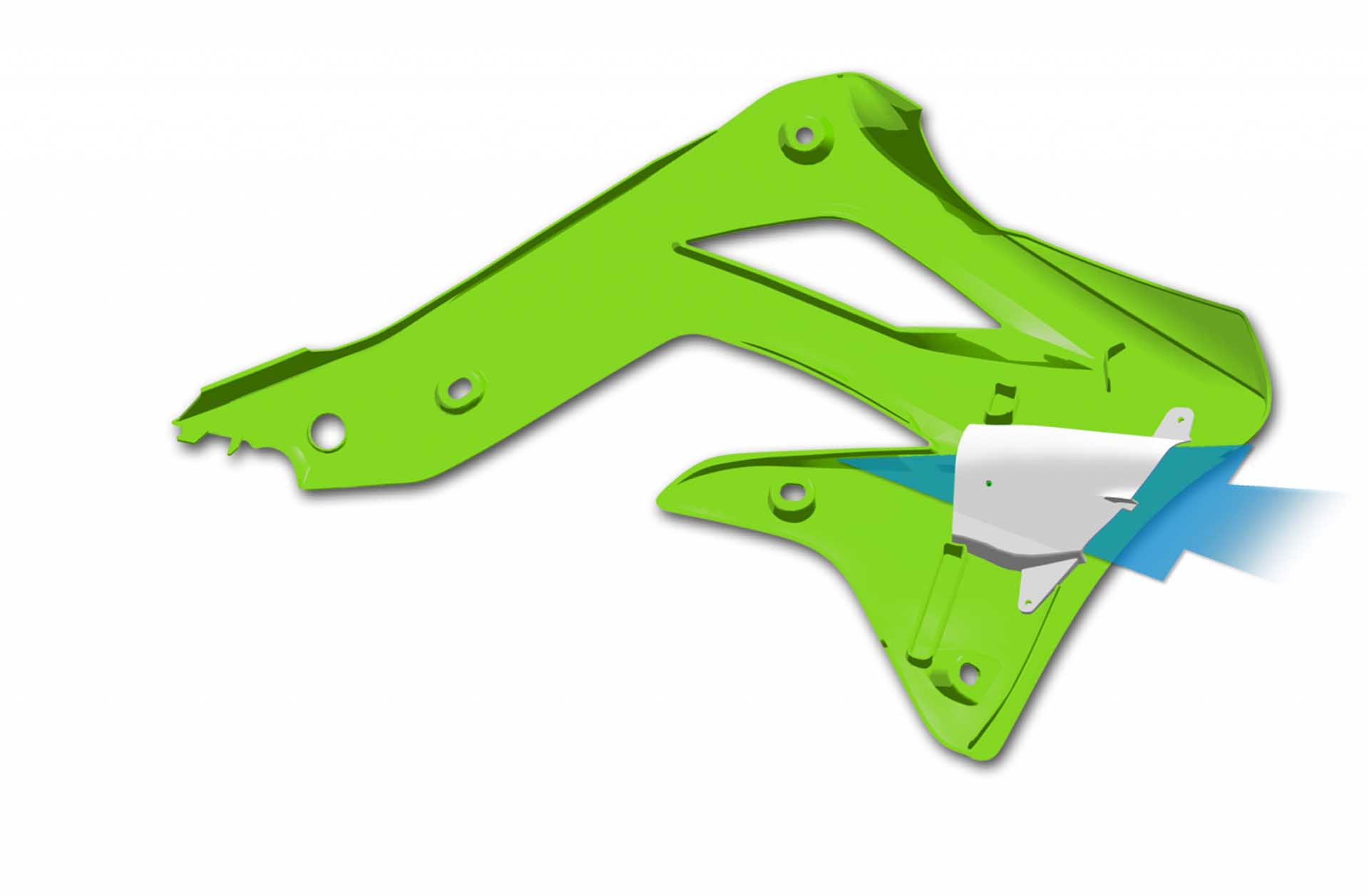 RAD SHROUD KX450F 13-14 GRN - Image 2
