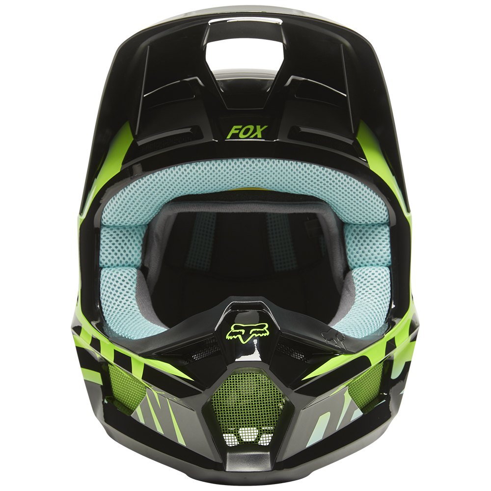 Fox V1 Trice Youth Teal Motocross Helmet - Image 5