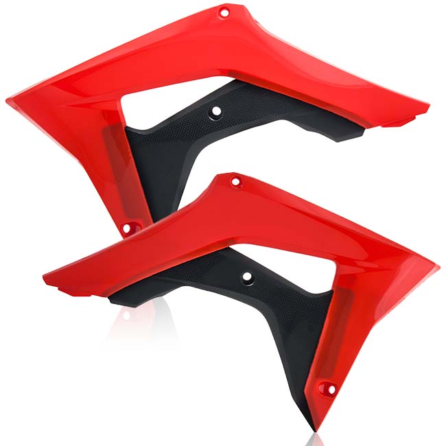 Radiator scoops OEM red/blk 250R 17/21 CRF450R 17/20 Acerb [A] - Image 1