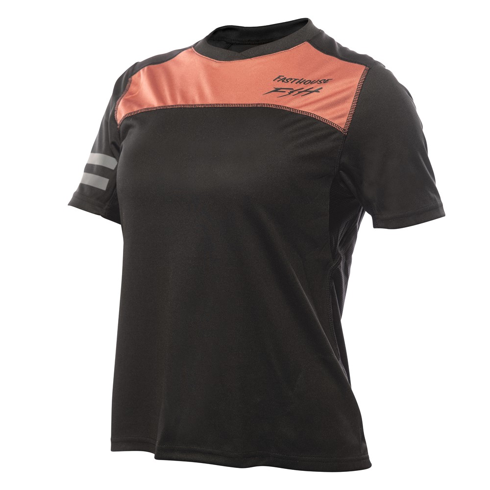 Fasthouse Alloy Sidewinder Short SLeeve Jeresy Ladies Mauve/Black - Image 1