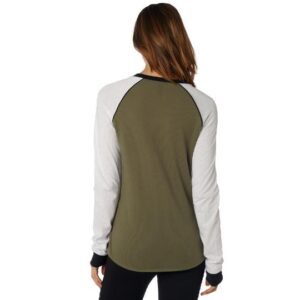 WOMENS SALT FLATS LS TOP [FATIGUE GREEN] XS - Image 2