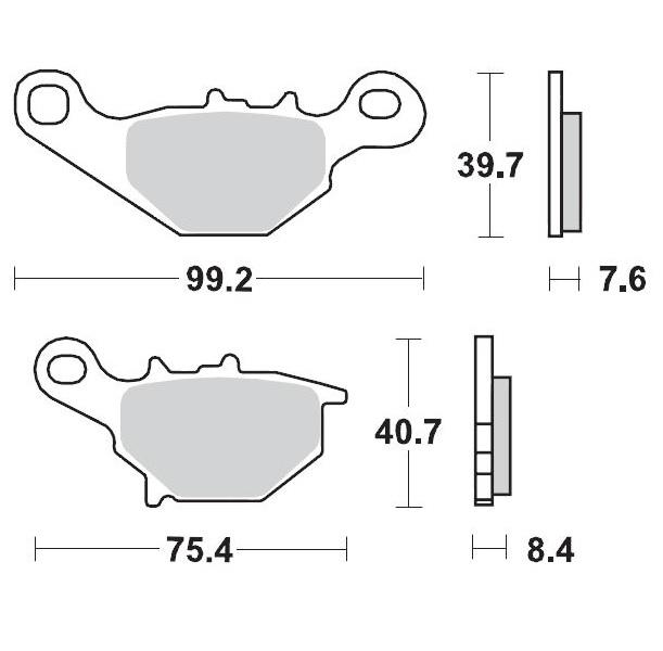 BRAKE PADS FRONT MOTO MASTER RACING SERIES SUZUKI RM80 RM85 96-04 - Image 1