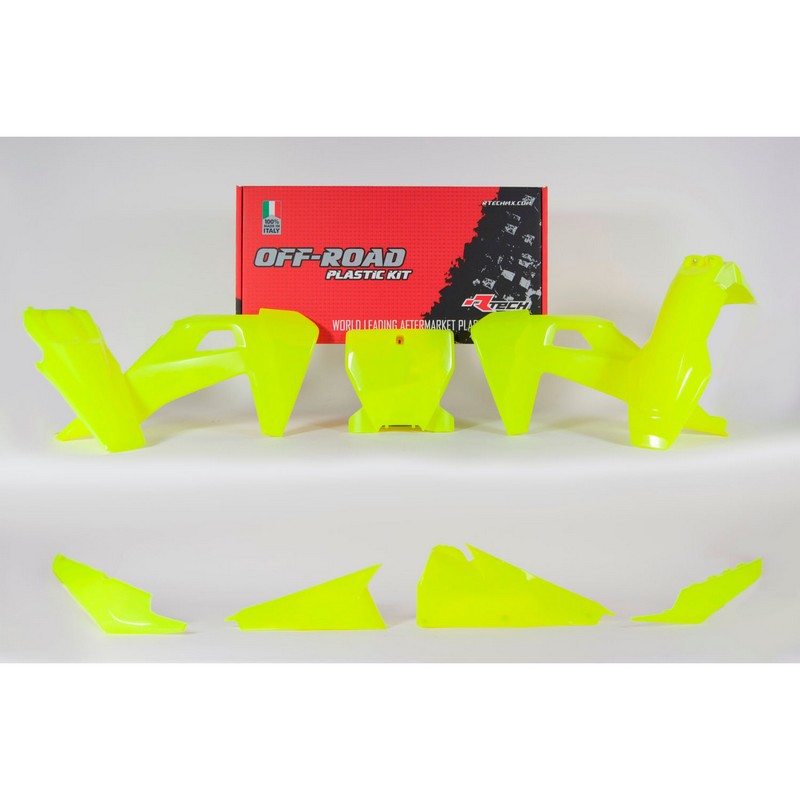 PLASTICS KIT RTECH FRONT FENDER, REAR FENDER, SIDEPANELS, AIR BOX COVER & FRONT NUMBER PLATE - Image 1