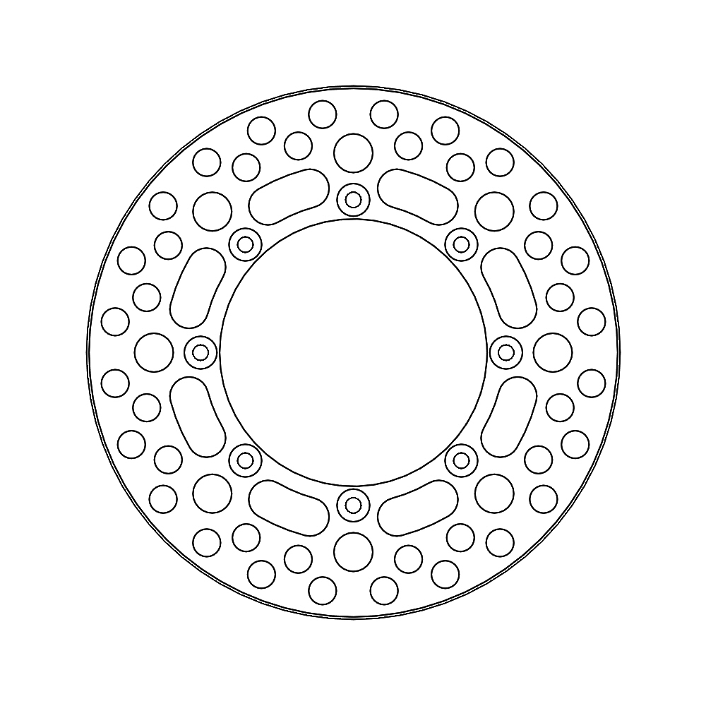 BRAKE DISC REAR MOTO MASTER VINTAGE KAWASAKI KX125 KX250 KX500 86-88 - Image 1