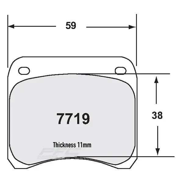 FRONT BRAKE PAD SET APLOCKHEED 4 PADS/2 CALLIPERS alt BR P07GR6610