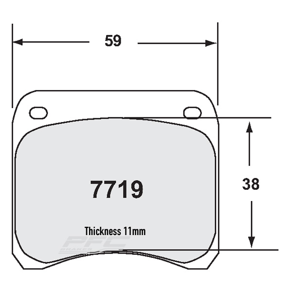FRONT BRAKE PAD SET APLOCKHEED 4 PADS/2 CALLIPERS alt BR P07GR6610 - Image 1