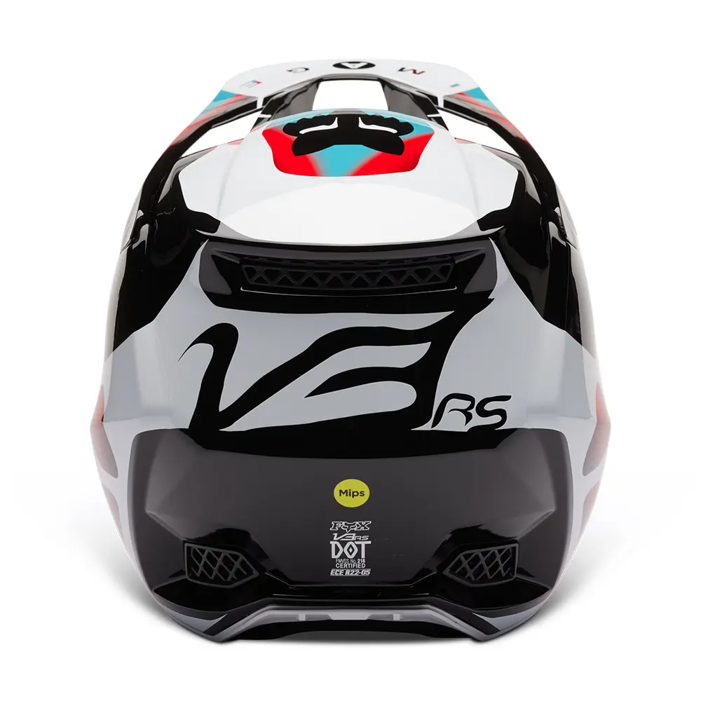 Fox V3 RS SYZ MIPS ECE Motocross Helmet Black/White
