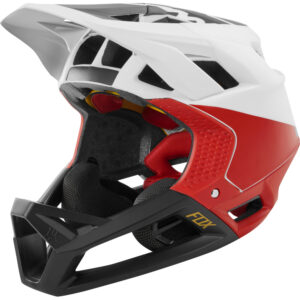 Helmet Fox Proframe Mips Pistol White/Black/Red - Image 1