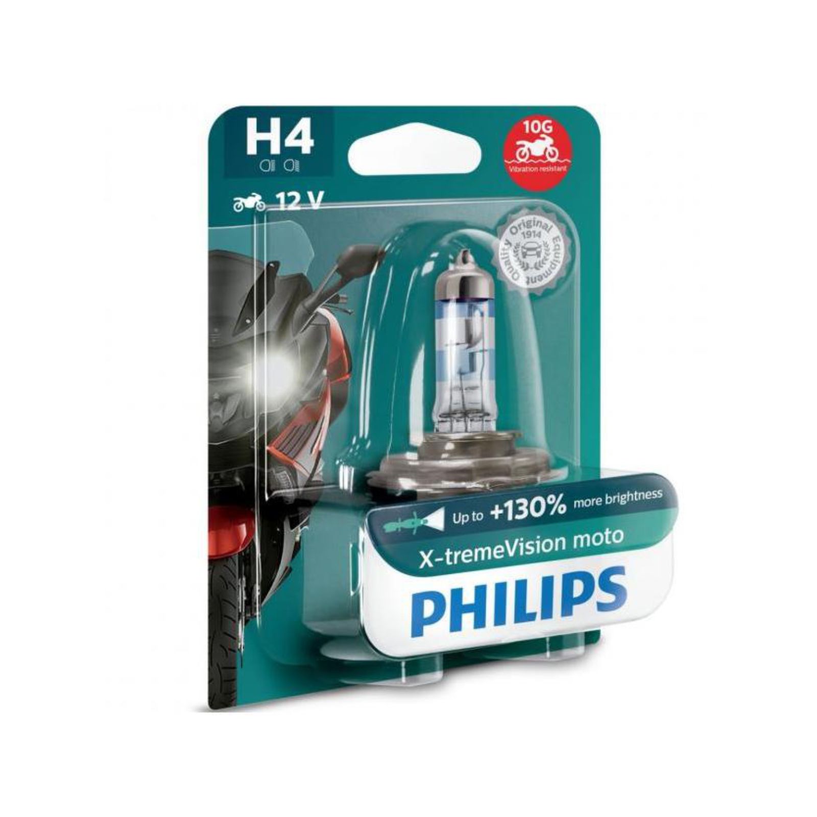 PHILIPS BULB H4 12342 XV+ 12V 60/55W P43t-38 BW XTREME VISIO - Image 1