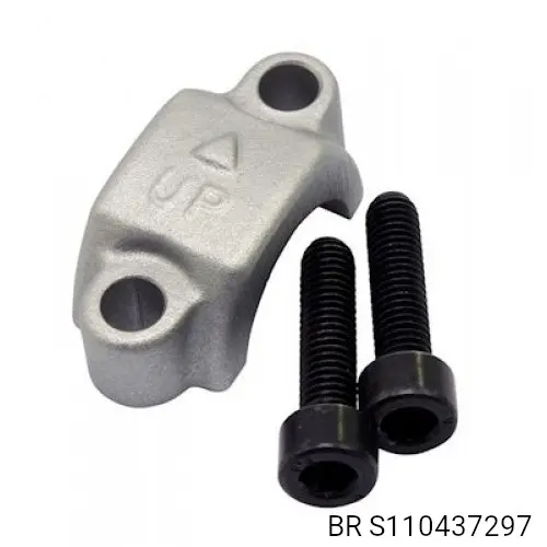 HORIZONTAL MASTER CYLINDER CLAMP SILVER NO MIRROR MOUNT